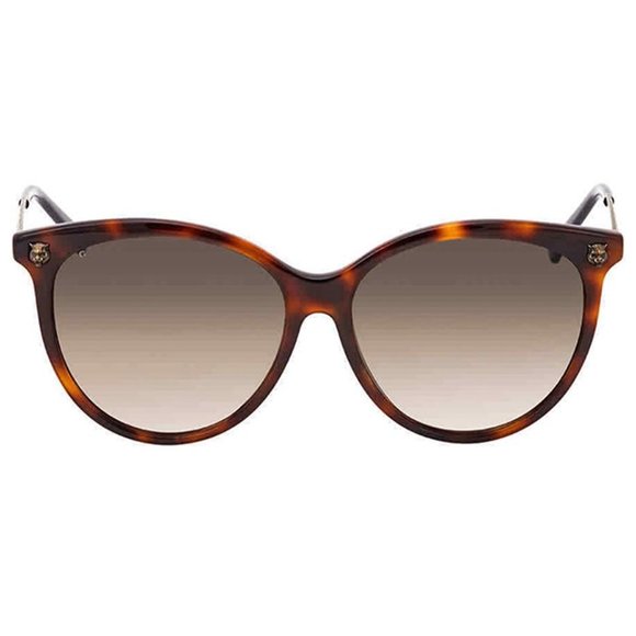 Gucci Round Style Brown Gradient Lens.